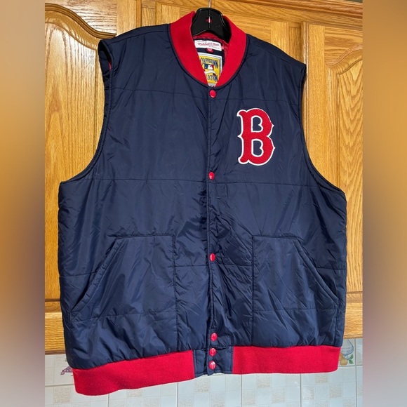 Mitchell & Ness Cooperstown Collection Boston Red Sox MLB Puffer Vest 3XL - Picture 2 of 8
